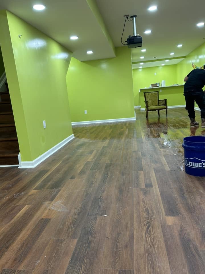 Finished basement in Canton, MI