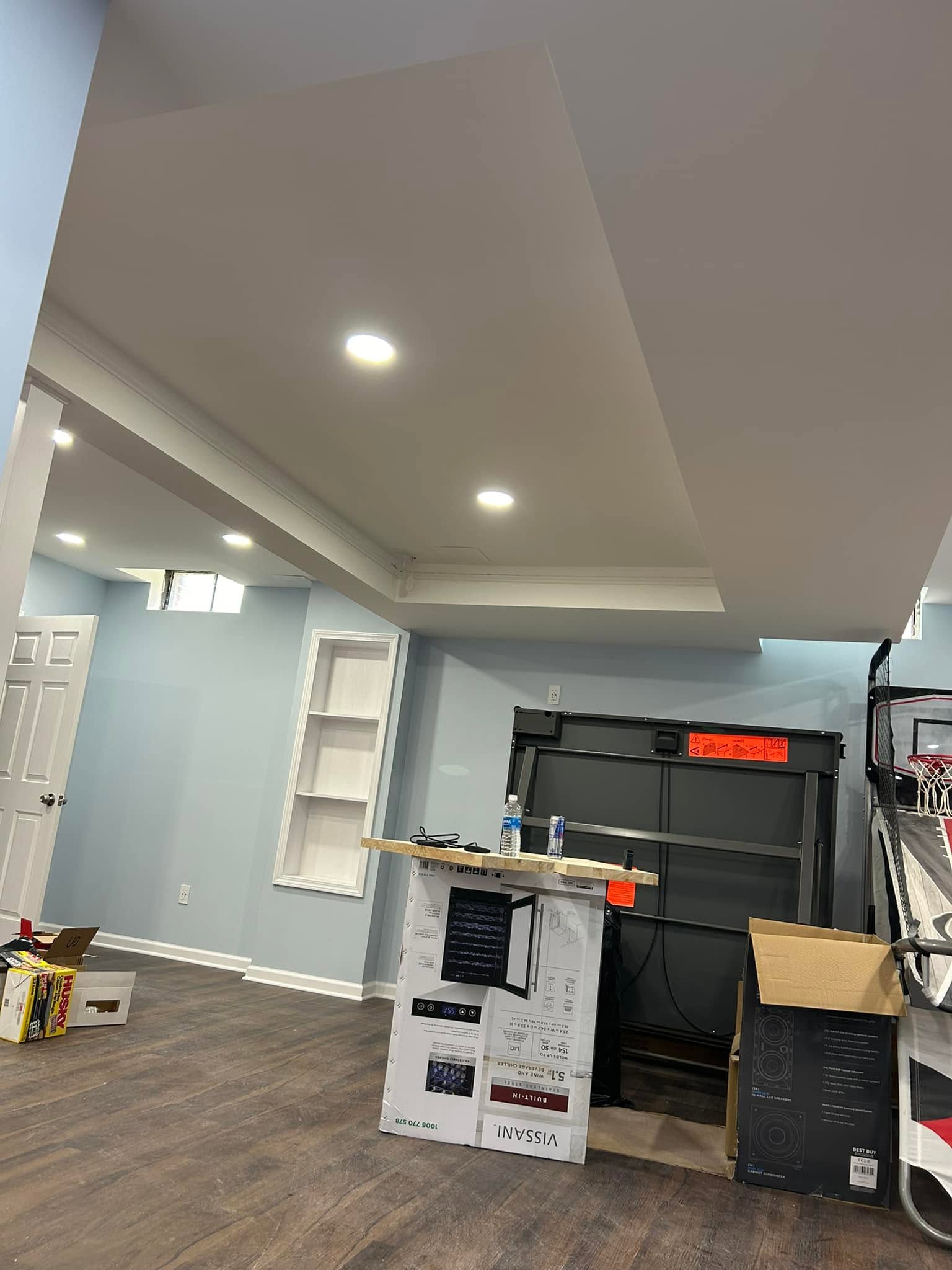 Finished basement in Canton, MI